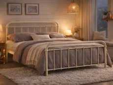 Time Living Time Living Miami Ivory Metal Bed Frame