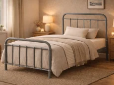 Time Living Time Living Miami Pebble Metal Bed Frame