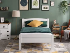 Seconique Seconique Amber White Wooden Bed Frame