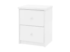 Core Core Erin White 2 Drawer Bedside Table