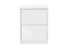 Core Core Erin White 2 Drawer Bedside Table