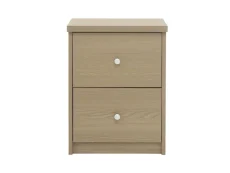 Core Core Freya Oak 2 Drawer Bedside Table