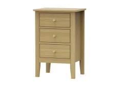 Core Core Henley Oak 3 Drawer Bedside Table