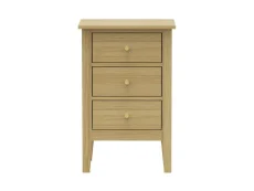 Core Core Henley Oak 3 Drawer Bedside Table