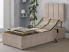 Flexisleep Clearance - Flexisleep 3ft6 Large Single Electric Adjustable Divan Base in Graceland Cream