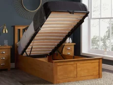 ASC ASC Serena Oak Wooden Ottoman Bed Frame