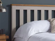 ASC ASC Serena Pearl Grey Wooden Ottoman Bed Frame