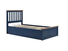 ASC ASC Serena Navy Blue Wooden Ottoman Bed Frame