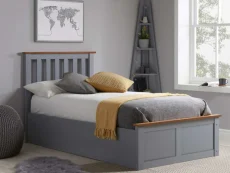 ASC ASC Serena Stone Grey Wooden Ottoman Bed Frame