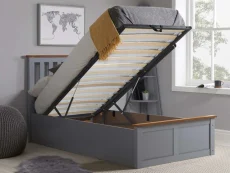 ASC ASC Serena Stone Grey Wooden Ottoman Bed Frame