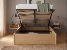 GFW GFW Fusum Oak Spindle Ottoman Bed Frame