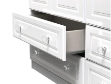 Welcome Welcome Balmoral White High Gloss 3 Door 4 Drawer Triple Wardrobe (Assembled)