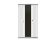Welcome Welcome Balmoral White High Gloss 3 Door Mirrored Triple Wardrobe (Assembled)