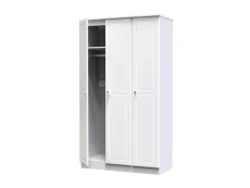 Welcome Welcome Balmoral White High Gloss 3 Door Tall Triple Wardrobe (Assembled)
