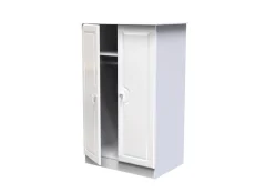 Welcome Welcome Balmoral White High Gloss Childrens Small 2 Door Wardrobe (Assembled)