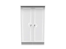 Welcome Welcome Balmoral White High Gloss Childrens Small 2 Door Wardrobe (Assembled)