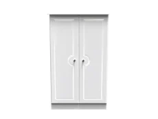 Welcome Welcome Balmoral White High Gloss Childrens Small 2 Door Wardrobe (Assembled)