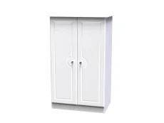 Welcome Welcome Balmoral White High Gloss Childrens Small 2 Door Wardrobe (Assembled)