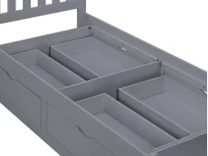 Birlea Birlea Appleby Grey Wooden 4 Drawer Storage Bed Frame