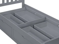 Birlea Birlea Appleby Grey Wooden 4 Drawer Storage Bed Frame