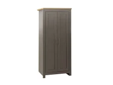 Birlea Birlea Highgate Dark Grey and Oak Effect 2 Door Wardrobe