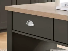 Birlea Birlea Highgate Dark Grey and Oak Effect 2 Drawer Coffee Table