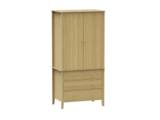 Core Core Henley Oak 2 Door 3 Drawer Wardrobe