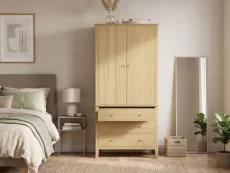 Core Henley Oak 2 Door 3 Drawer Wardrobe Core Henley Oak 2 Door 3 Drawer Wardrobe