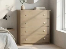 Core Freya Oak 4 Drawer Chest of Drawers