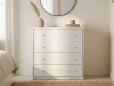 Core Erin White 4 Drawer Chest of Drawers