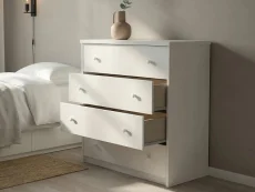 Core Core Erin White 4 Drawer Chest of Drawers