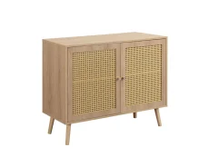 Birlea Birlea Croxley Rattan and Oak 2 Door Sideboard
