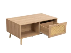 Birlea Birlea Croxley Rattan and Oak Coffee table