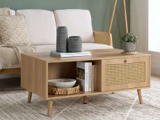 Birlea Birlea Croxley Rattan and Oak Coffee table