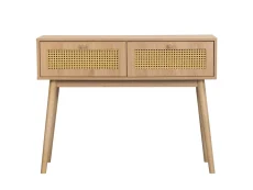 Birlea Birlea Croxley Rattan and Oak Console table