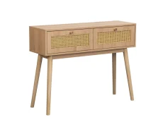 Birlea Birlea Croxley Rattan and Oak Console table