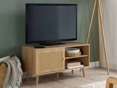 Birlea Birlea Croxley Rattan and Oak Small TV Unit