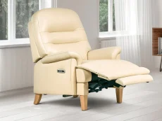ASC ASC Boston Leather Power Recliner Chair on Legs