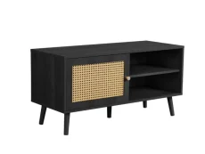 Birlea Birlea Croxley Rattan and Black Small TV Unit