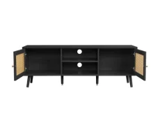Birlea Birlea Croxley Rattan and Black Large TV Unit