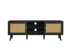 Birlea Birlea Croxley Rattan and Black Large TV Unit