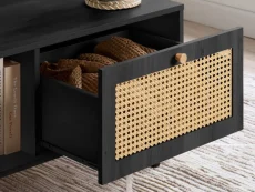 Birlea Birlea Croxley Rattan and Black Coffee table