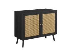 Birlea Birlea Croxley Rattan and Black 2 Door Sideboard