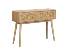 Birlea Birlea Croxley Rattan and Oak Console table