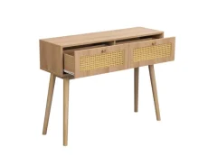 Birlea Birlea Croxley Rattan and Oak Console table