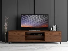 Kidsaw Andes Dark Oak Wooden 2 Door TV Cabinet Kidsaw Andes Dark Oak Wooden 2 Door TV Cabinet