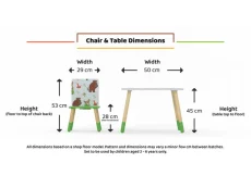 Kidsaw Kidsaw Gruffalo Pattern Table and Chairs