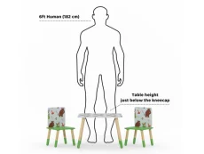 Kidsaw Kidsaw Gruffalo Pattern Table and Chairs