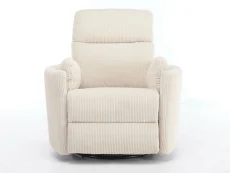 Kidsaw Kidsaw Hampshire Beige Fabric Power Recliner Chair