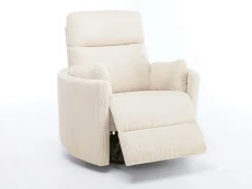 Kidsaw Kidsaw Hampshire Beige Fabric Power Recliner Chair